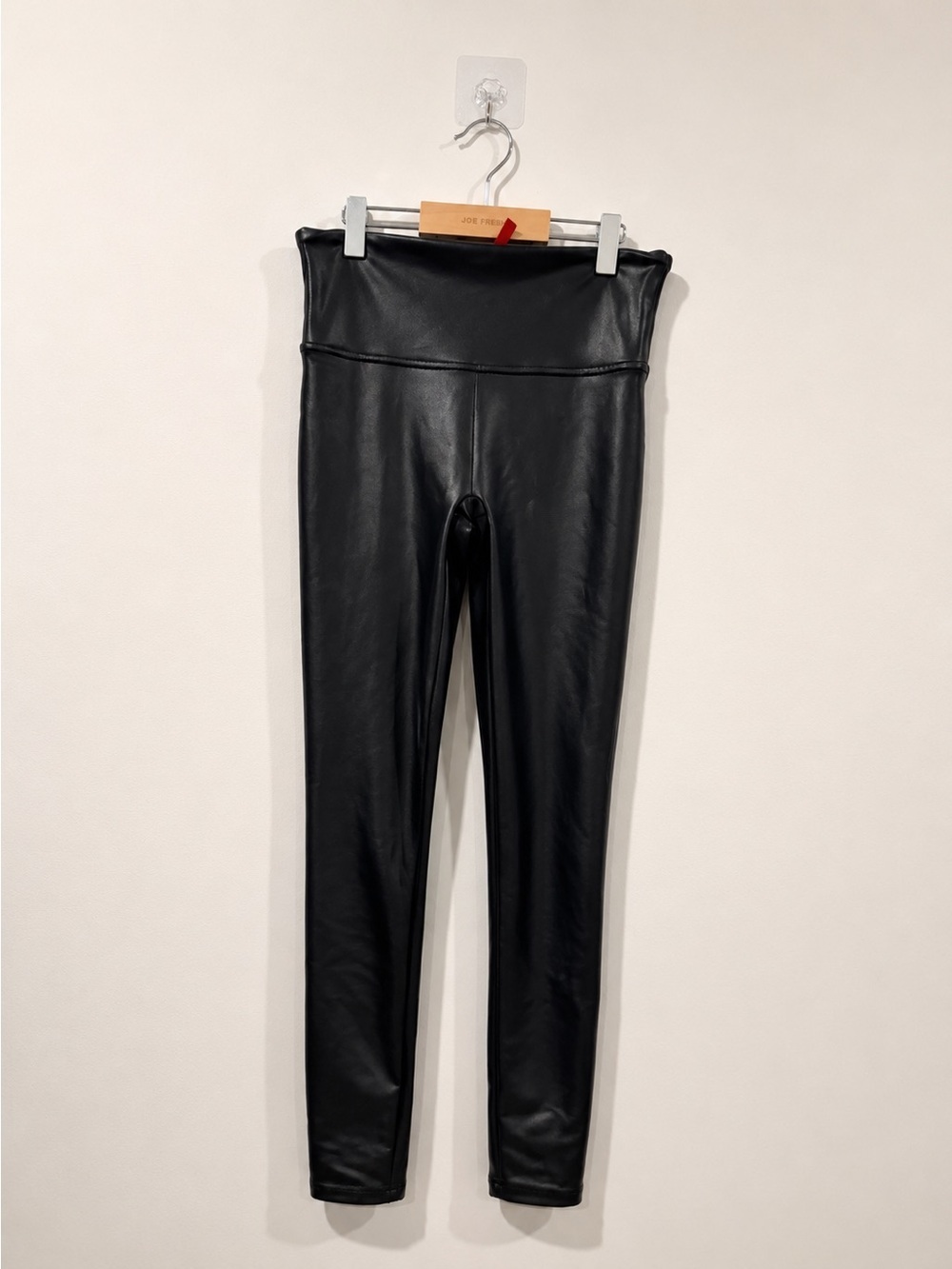 SPANX Faux Leather High-Waisted Leggings Black Size Small - Picture 2 of 6